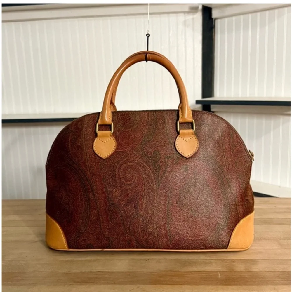 Etro Milano Bowling Top Handle Bag - Picture 3 of 9